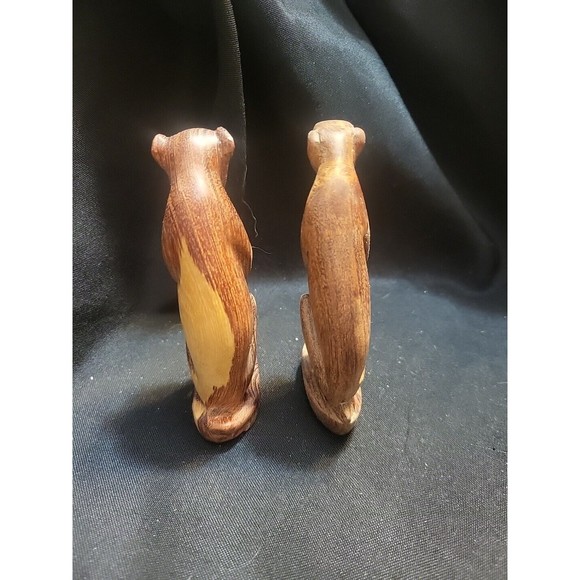 Vintage Hand Carved Wooden Monkeys - Picture 3 of 8